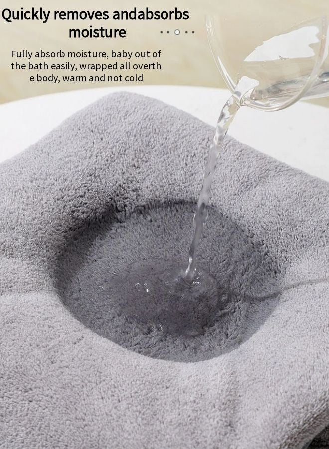 Vixplorn Hooded Towe Baby Shower Blanket Baby Bath Towel Large 80cm Cotton Baby Bath Towel with Soft Animals Design Cute Cartoon Absorbent for Boys and Girls - Image 5