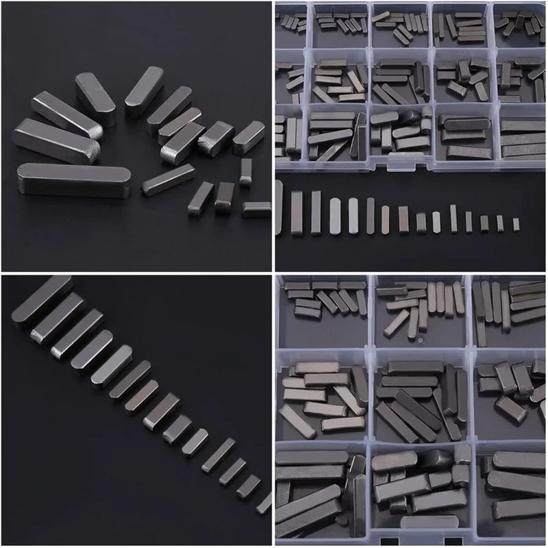 Keyway 420pcs Parallel Key Round Ended Drive Shaft Keys Set 8 10 12 16 20 25 30mm - Image 3