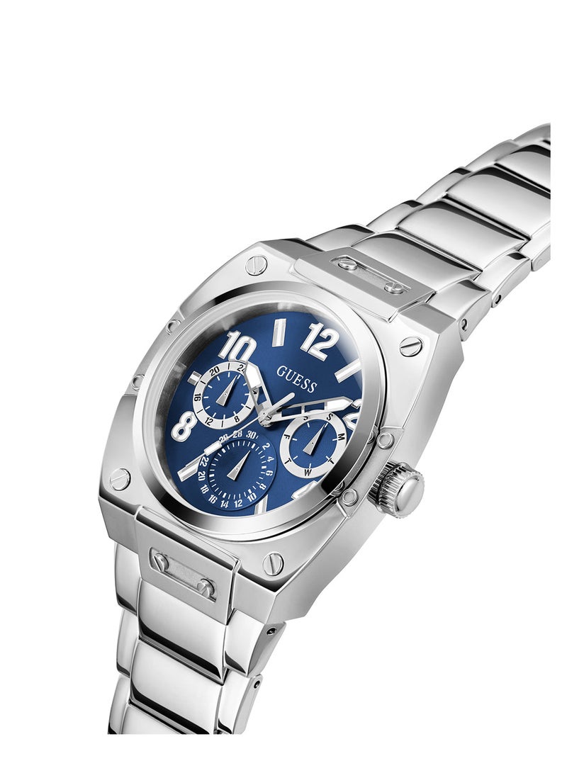 GUESS Men's Blue Multi-function Stainless Steel Strap Watch - GW0624G1 - Image 2