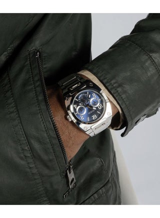 Men's Blue Multi-function Stainless Steel Strap Watch - GW0624G1 - view 5