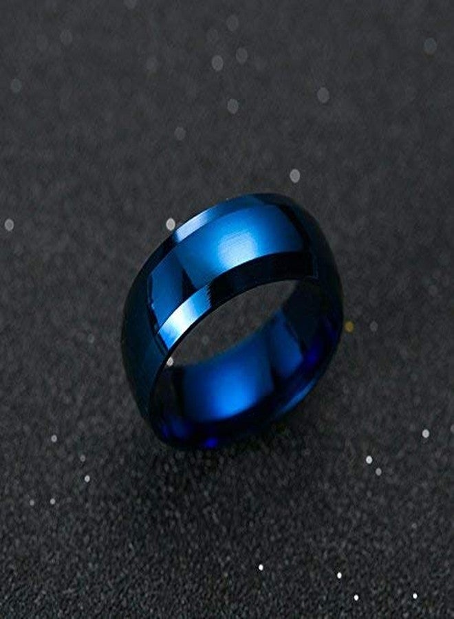 SORELLAZ Sorella'z Mens Solid Blue Metal US9 Ring - Image 5