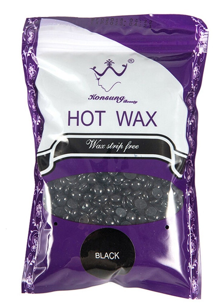 Konsung Beauty Natural Hot Wax For Hair Removal - Black 300gm  - Image 1