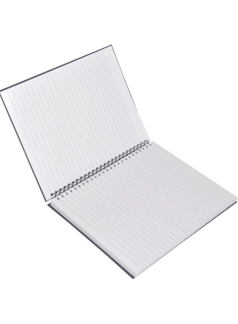 FIS LIGHT Pack of 5  Spiral Hard Cover Notebook Single Line, 9X7 Inches (22.86 X 20.32 CM), 100 Sheets -LINBS971516 - Image 3