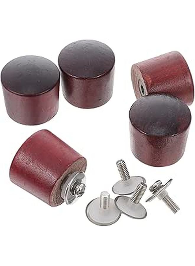 Wooden Pot Lid Knobs Microwave Cover Handle 5 Sets For Pots And Pans - Image 1
