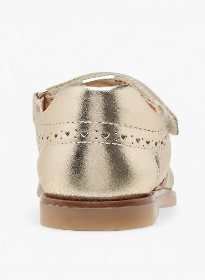 Pablosky Girls Cutout Detail Strap Sandals with Hook and Loop Closure  - Image 4