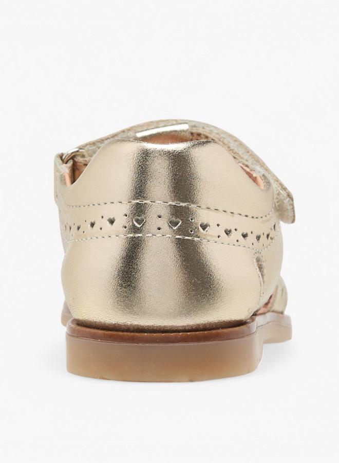 Pablosky Girls Cutout Detail Strap Sandals with Hook and Loop Closure - Image 4