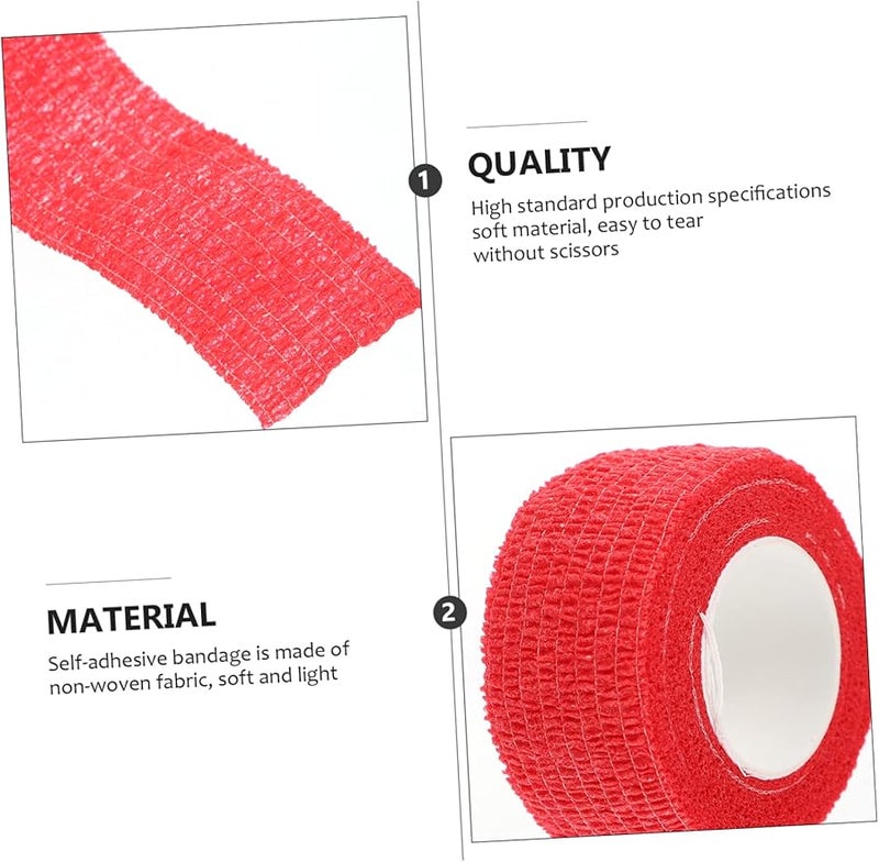 PartyKindom 12 قطعة من ضمادات الأصابع المرنة غير المنسوجة والشريط اللاصق للتمارين الرياضية - Image 5