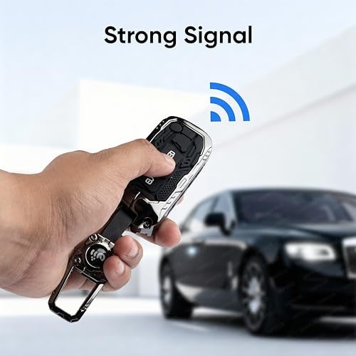 SHOPOFLUX Metal Key Cover Compatible with Mahindra Scorpio N | 3XO | XUV 300 | Marazzo | XUV 700 | XUV 400 ev | Bolero | Thar Roxx 3 Button Flip Key (Metal Silicone) - Image 3