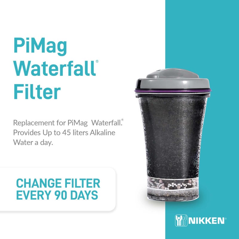 Nikken PiMag Waterfall® System Filter Cartridge 13845 Replacement for PiMag Waterfall® System 1384 & 13681 - PiMag Waterfall® System Components - Provides Up to 45 liters Alkaline Water a day - Image 2