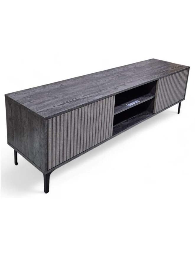 Living Wooden Plasma TV Table With Shelf 160x40x48 CM - Image 2