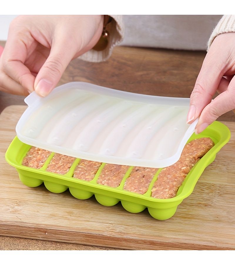 Green Silicone Sausage Mold For Homemade Hot Dog And Ham - Image 5
