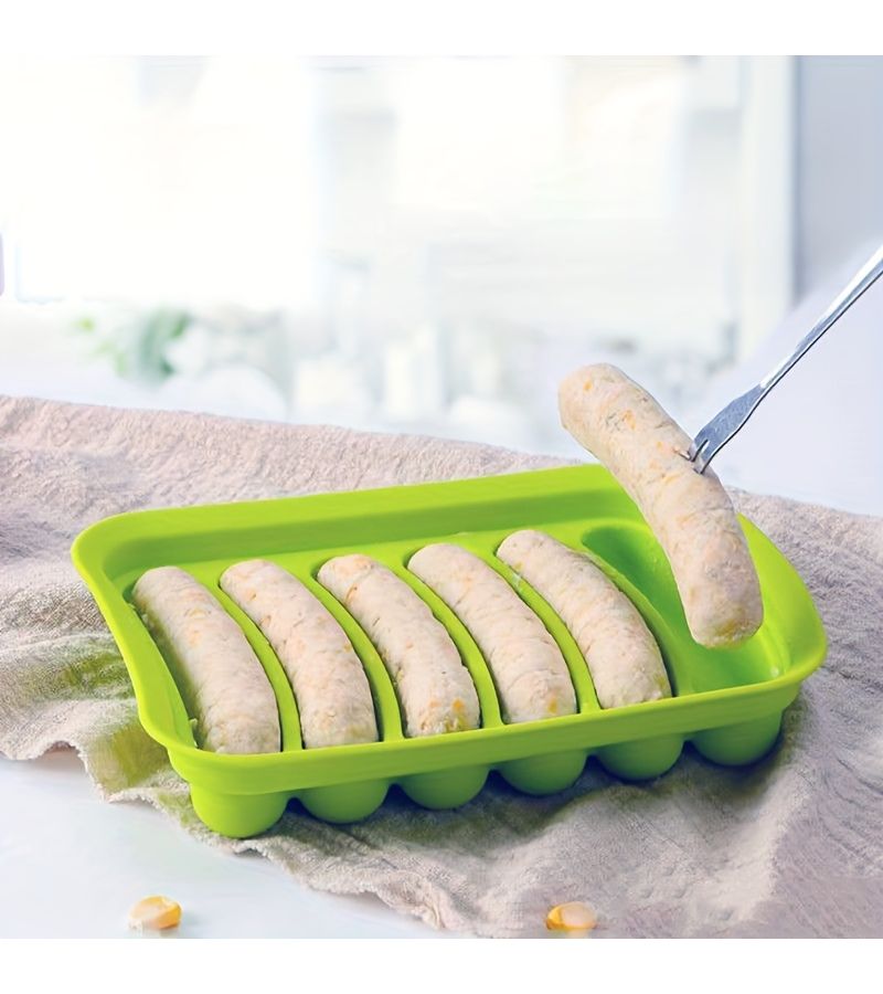 Green Silicone Sausage Mold For Homemade Hot Dog And Ham - Image 4