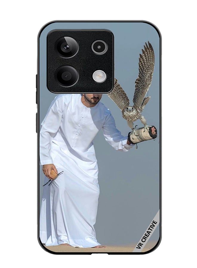 VR CREATIVE Protective Case Cover For Xiaomi Poco X6 Sheikh Hamdan Flying Eagle Design Multicolour - Image 1