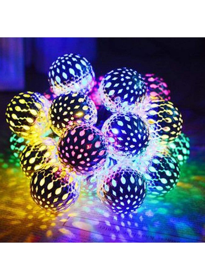 MIRADH String Lights Moroccan Ball Multicolor 11ft 16LED Diwali Lights for Decoration for Home, Diwali Light, led Lights for Home Decoration, (Multicolor) - Image 1
