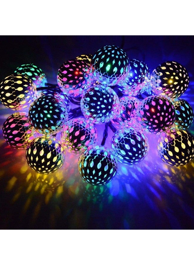 MIRADH String Lights Moroccan Ball Multicolor 11ft 16LED Diwali Lights for Decoration for Home, Diwali Light, led Lights for Home Decoration, (Multicolor) - Image 4