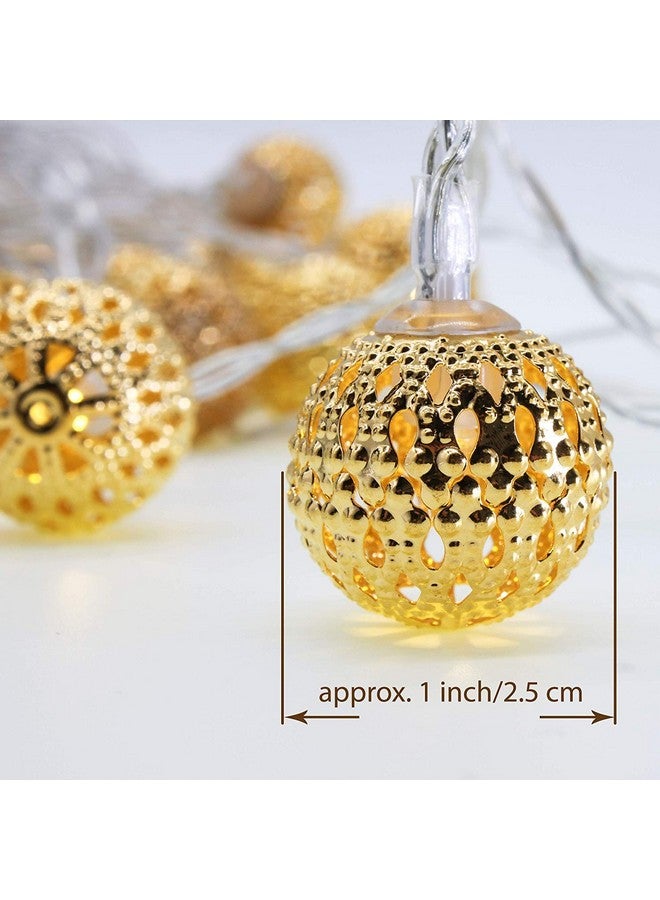 MIRADH String Lights Moroccan Ball Multicolor 11ft 16LED Diwali Lights for Decoration for Home, Diwali Light, led Lights for Home Decoration, (Multicolor) - Image 3