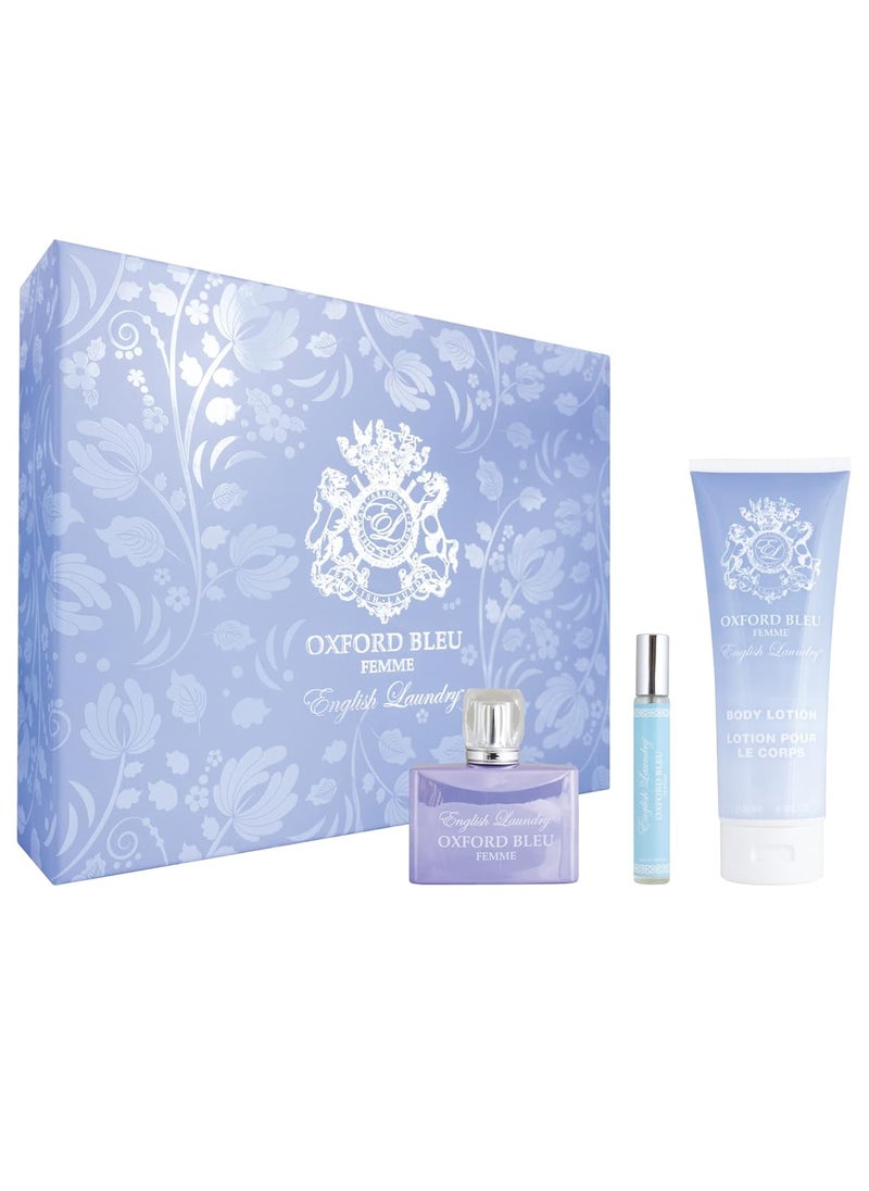 English Laundry English Laundry Oxford Bleu Femme Eau de Parfum Spray Gift Set 