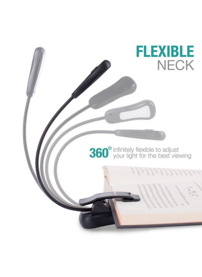Vekkia - Vekkia Luminolite Rechargeable Book Light  Reading Lights For Books In Bed  3 Colortemperature   3 Brightness  Clip On Book  Up To 70 Hours Lighting  Great For Readers  Travel  Black - Image 1