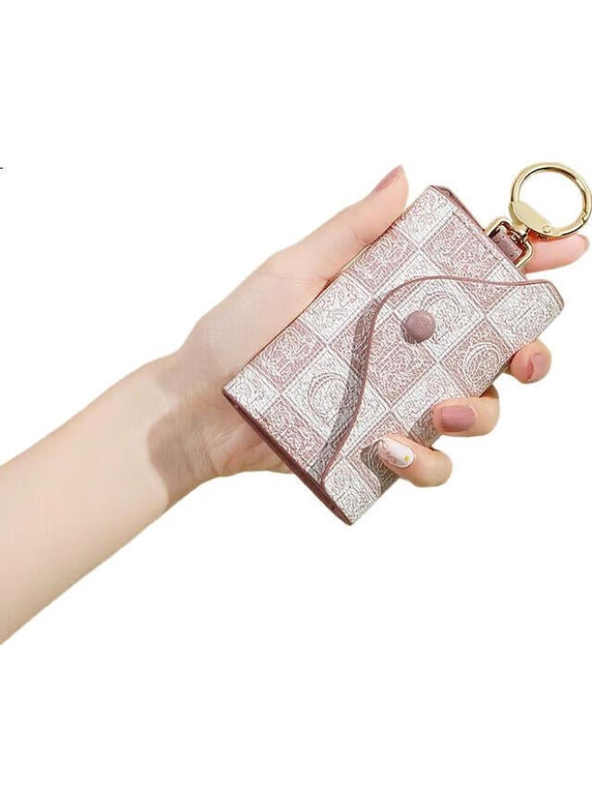 Golf Key Case For Women, Fashionable Printed Multifunctional Storage Bag, Card Holder, Classic Key Case, Car Keychain, Gift Box Set - Image 3