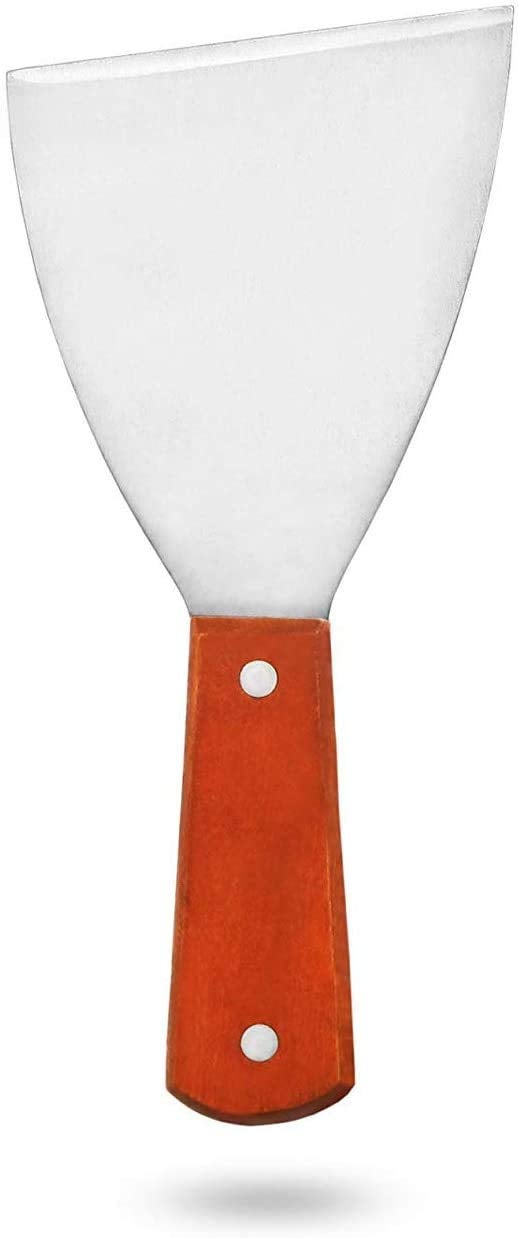 Ramkuwar with device of R Ramkuwar Stainless Steel Grill Spatula with Sharp Blade for Fish Flipping, Grilling Turner Scraper (1 Piece) - Image 1