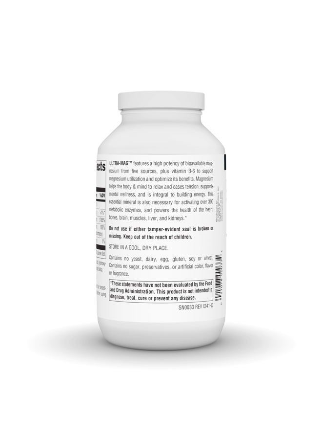 Source Naturals Ultra-Mag High-Efficiency Magnesium Complex - Maintains Muscle & Nerve Function - 240 Tablets - Image 3
