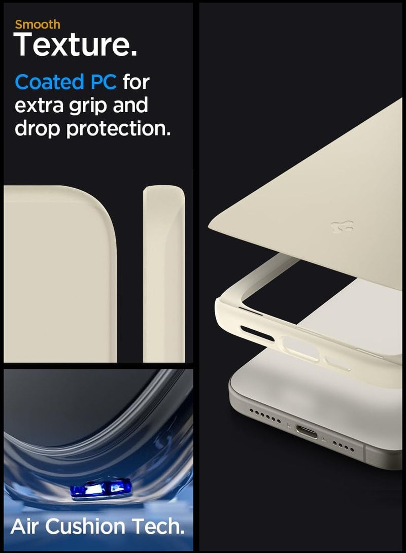 Spigen غطاء حماية رقيق لجهاز آيفون 15 برو ماكس - بيج هادئ - Image 4