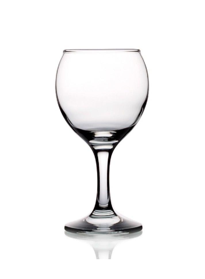 LAV 3 Pieces Misket Wine Glass, 170 Ml - Clear - Image 1