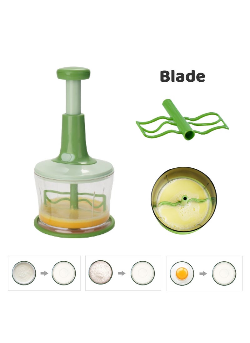 MOVE ON - 1.1 Litre 3 In 1 Push Chopper with Wash Basket - Image 1