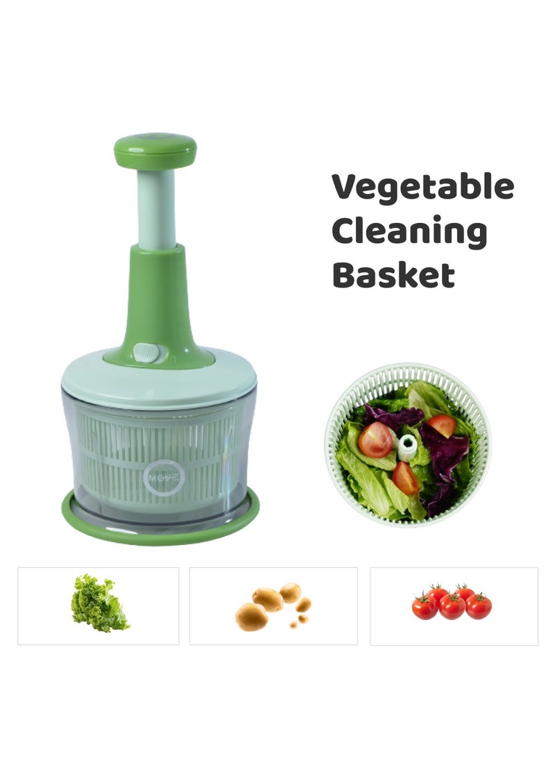 MOVE ON - 1.1 Litre 3 In 1 Push Chopper with Wash Basket - Image 1