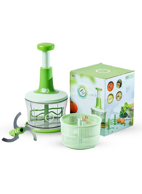 1.1 Litre 3 In 1 Push Chopper with Wash Basket