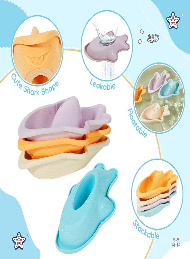 AMCHSURI Baby Bath Toys for Kids Ages 1-3, 16PCS Mold Free Bath Toys for Toddler 2-4 & Babies 6-12-18 Months Bath Cups Watering Can Montessori Bathtub Beach Pool Water Table Toys for 1+ Years Old - Image 4