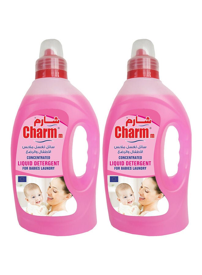 تشارم سائل منظف مركز لغسيل الملابس للأطفال - 1 لتر عبوة من قطعتين - Image 1