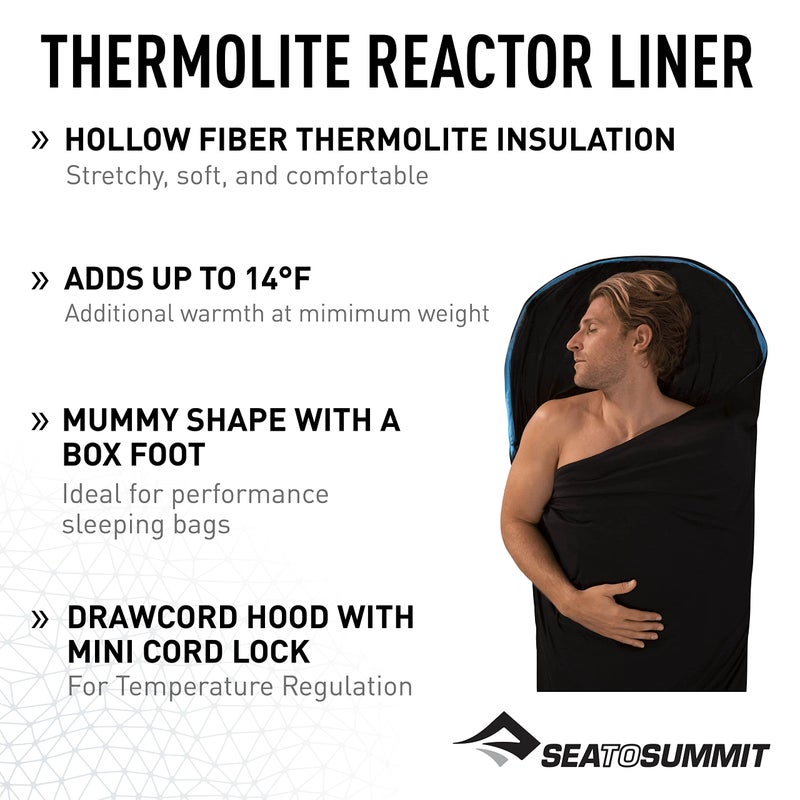 Sea to Summit Reactor Insulated Sleeping Bag Liner, Regular (83 x 35) - Image 2