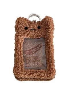 ماركة غير محددة Plush Card Holder Fluffy Photocard Holder Bus Card Sleeve ID Bank Credit Card Holder Protector Stationery,Bear 1# 