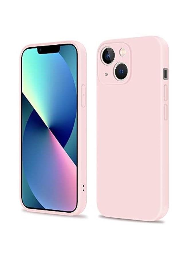 Generic Compatible with apple iPhone 13 Full Coverage for Protective Case, Ultra Slim Soft Silicone Gel TPU Cover, Matte Surface Ultra-Thin Case, for iPhone 13 (Pink)  - Image 1