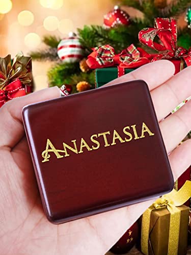 Sinzyo Anastasia-Once Upon a December Music Box Vintage Musical Boxs Gift for Birthday Valentine's Day Christmas Day(Wine Red Box) - Image 3