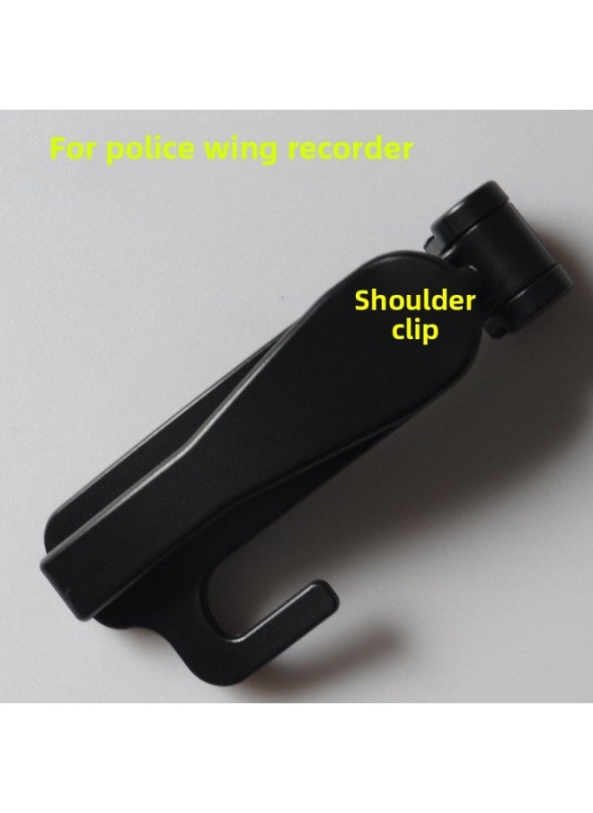 Generic Police Wing Law Enforcement Recorder Shoulder Clip Back Clip Protective Case Back Shoulder Strap Clip V3 T2 T1 T3 T5 T6-Body Color:Recorder Back Clip  - Image 5