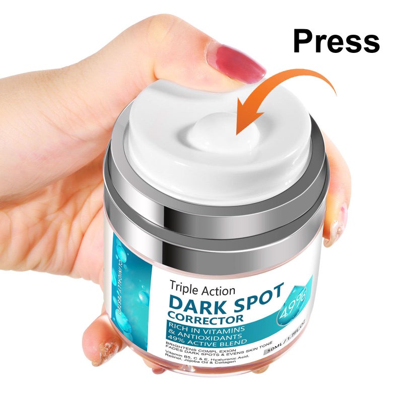 Rosarden مزيل البقع الداكنة للوجه والجسم، كريم تصحيح البقع الداكنة، كريم تصحيح البقع الداكنة للبقع العمرية، البقع، الكلف، النمش، مزيل البقع الشمسية ومخفف العيوب للنساء والرجال - Image 5