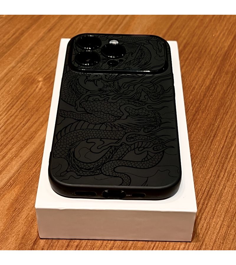 Shockproof Phone Case For iPhone 17 Pro Mixed Color Dragon Pattern - Image 4