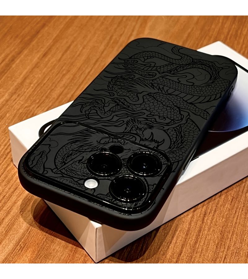 Shockproof Phone Case For iPhone 17 Pro Mixed Color Dragon Pattern - Image 1