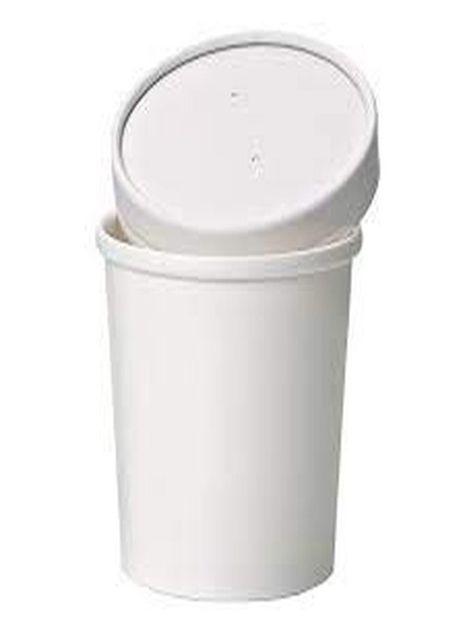 CulinWare Eco Friendly Recyclable Kraft Soup Bowls | White Disposable Food Cups with Lids | Container - Soup Cups Great for Restaurants, Take-Outs, Or Disposable Soup Bowls To Go Lunch (25/Pack) (White, 12 oz) - Image 1