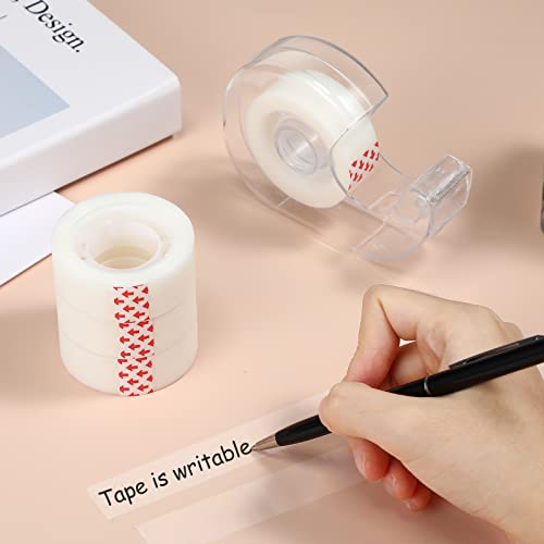 Yahenda 32 Pcs Invisible Tape and Refillable Dispensers Bulk 0.7 x 985 Inches Transparent Tape Refills Desk Dispenser for Office Home School - Image 4