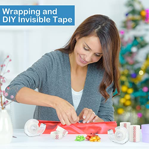 Yahenda 32 Pcs Invisible Tape and Refillable Dispensers Bulk 0.7 x 985 Inches Transparent Tape Refills Desk Dispenser for Office Home School - Image 5