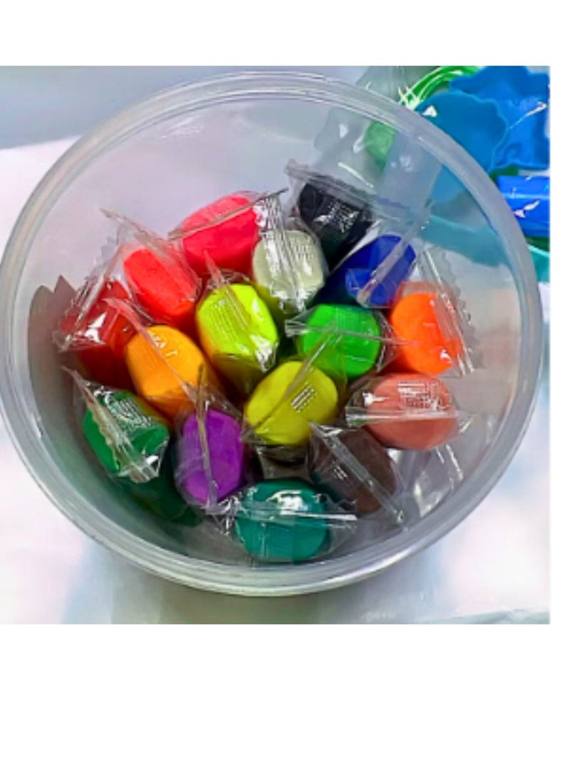 Flamingo 12-Pieces Play Dough Modeling Clay Set Multicolor - Image 3