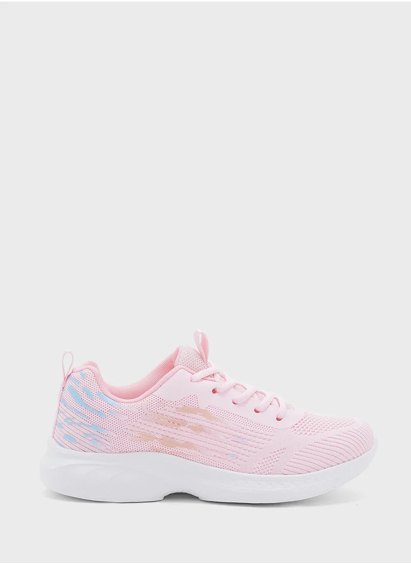 Ginger Pop Color Detail Mesh Sneakers