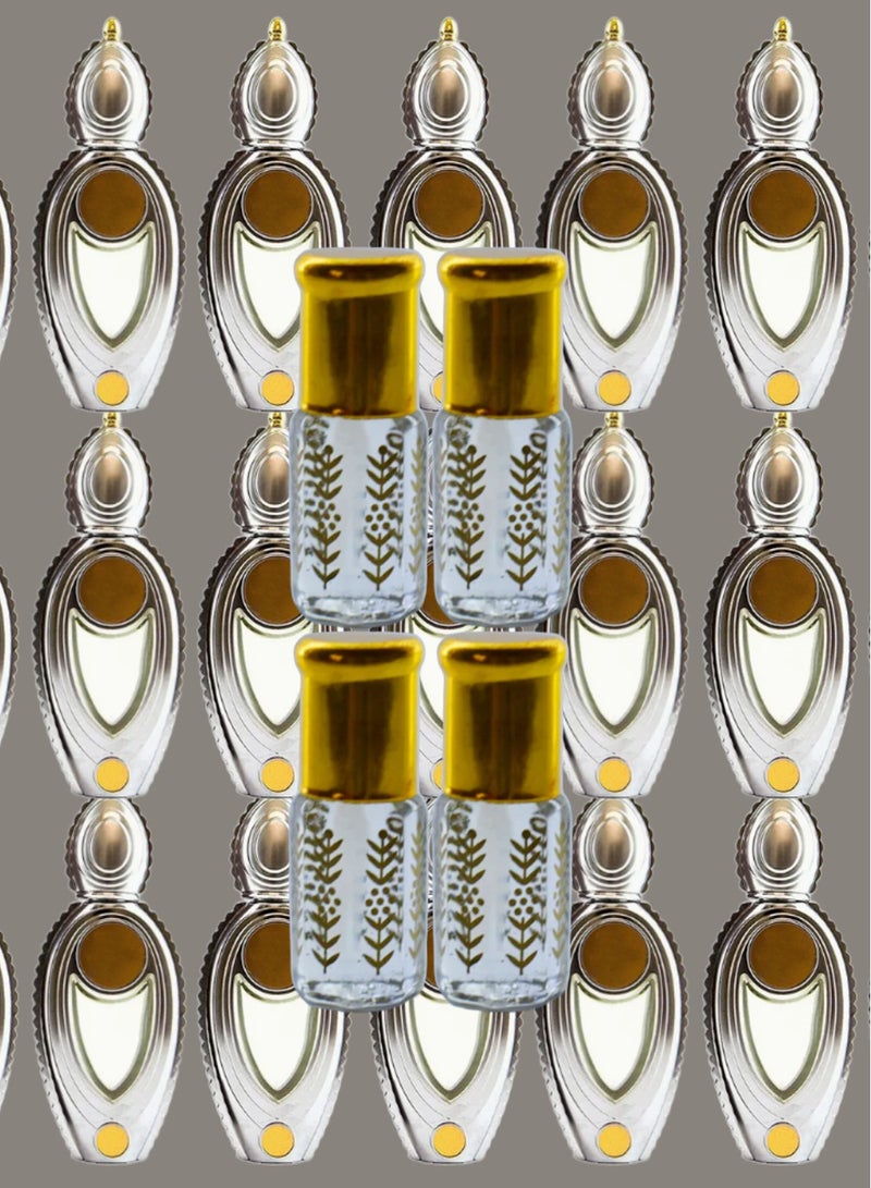 4 قطع زيت عطري وصال نسائي الشفاف الأصلي 3مل