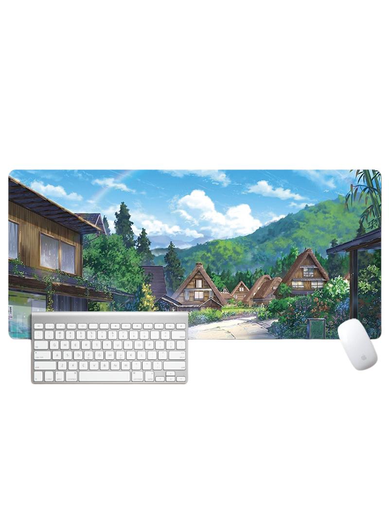 Y&D لوحة ماوس للألعاب للوحات الزيتية والمناظر الطبيعية من فان جوخ، لوحة مكتب كبيرة ممتدة، حواف مخيطة، لوحة ماوس طويلة وقاعدة مطاطية غير قابلة للانزلاق، 800 × 300 × 4 مم