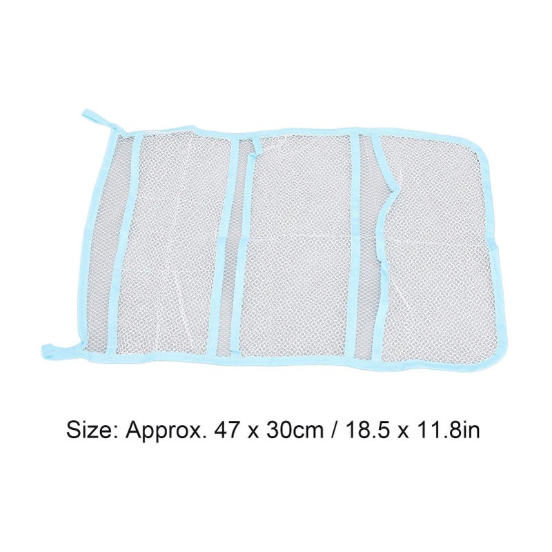 Mesh Hanging Storage Bag For Bathroom With Multi Pockets And Suction Cup - Image 3