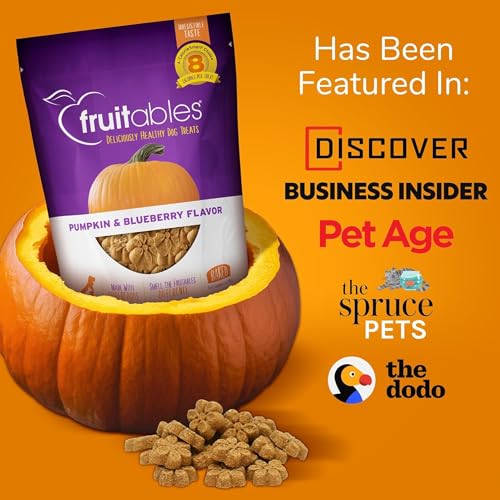 Fruitables Baked Dog Treats, Healthy Pumpkin Treat for Dogs, Low Calorie & Delicious, Free of Wheat, Corn and Soy, Made in the USA, Apple and Crispy Bacon Flavor, 7oz - Image 3