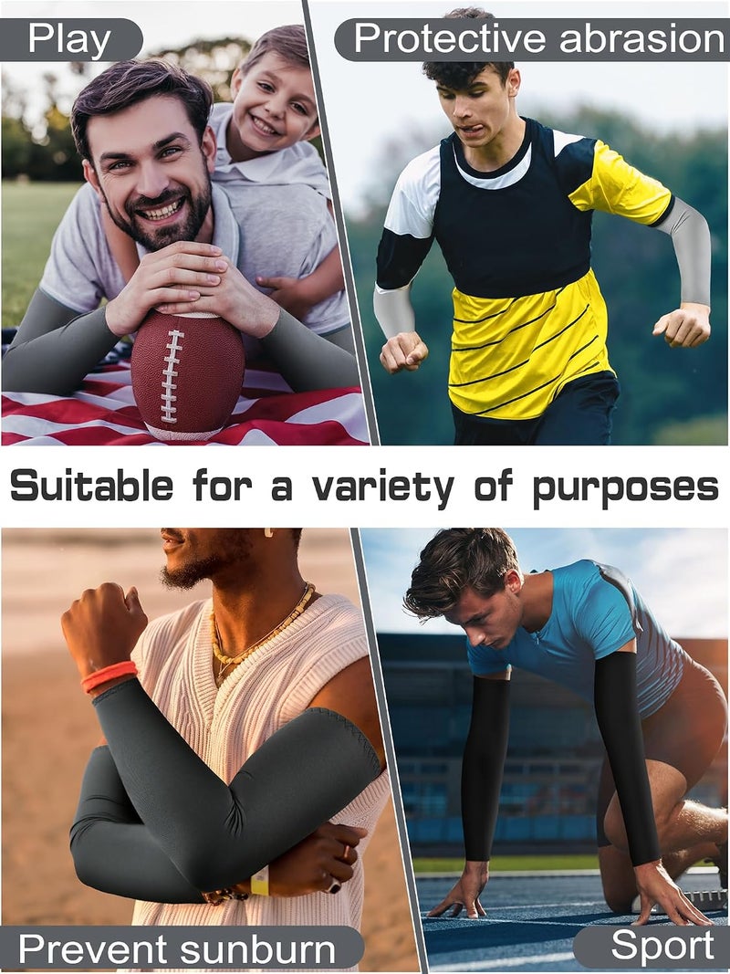 BOAO 10 Pairs UV Sun Protection Arm Sleeve for Men Women Work Cooling Compression Tattoo Cover Up Sleeves for Cycling Fishing - Image 5